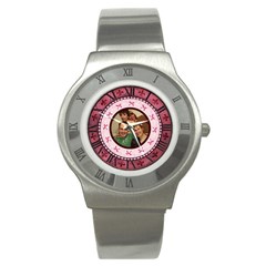 Pink Roman Numerals Bow Watch