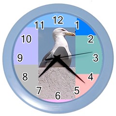 the Seagull in Rome - Color Wall Clock