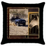 Country Dreaming 2 - Throw Pillow Case (Black)