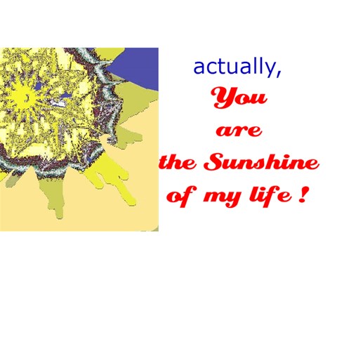 Sunshine Card 1  (with The Text In The Back) By Riksu Back