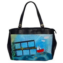blue sea bag - Oversize Office Handbag