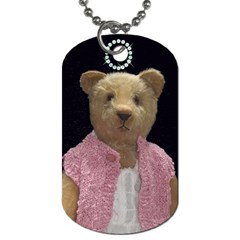 teddy bear necklace - Dog Tag (Two Sides)