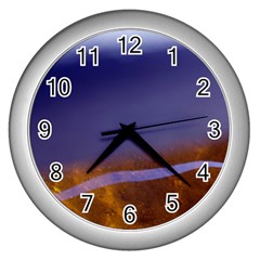 water clock - Wall Clock (Silver)