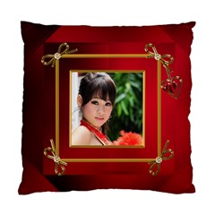 Red and gold Framed Cushion (5 styles) - Standard Cushion Case (One Side)