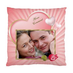 Pink Heart Cushion - Standard Cushion Case (One Side)