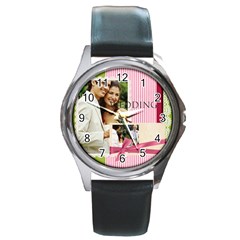 wedding - Round Metal Watch