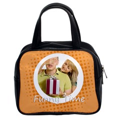 fuuny time - Classic Handbag (Two Sides) fuuny time - Classic Handbag (Two Sides)