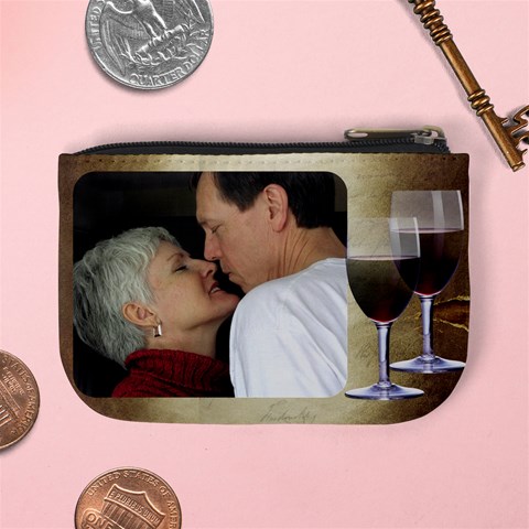 Wine Mini Coin Purse By Deborah Back