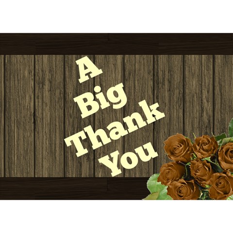 Thank You 3d Card By Deborah Front
