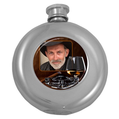 Brandy Bourbon Whisky Flask By Deborah Front