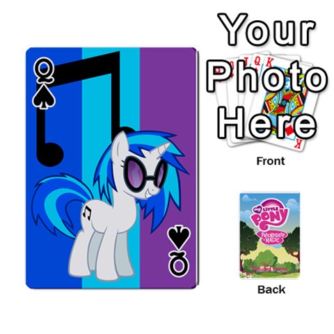 Queen Mlp Playing Cards By Raymond Zhuang Front - SpadeQ
