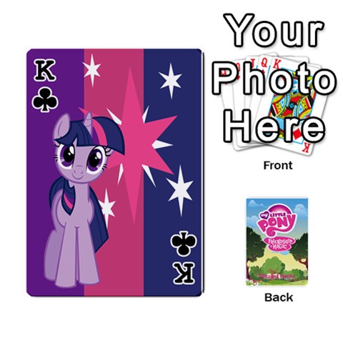 King Mlp Playing Cards By Raymond Zhuang Front - ClubK