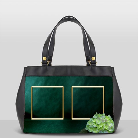 Teal And Gold (2 Side) Oversize Office Bag By Deborah Back