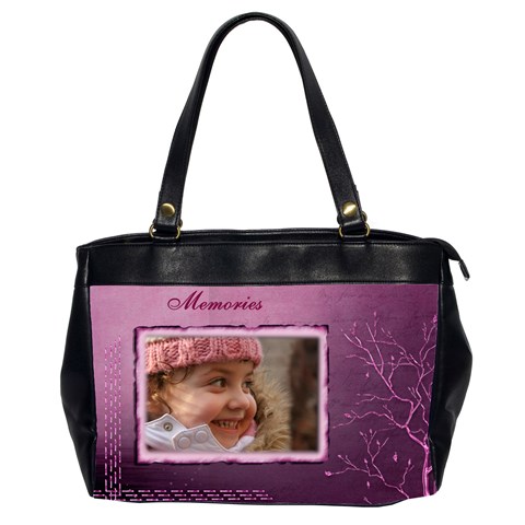 Memories 2 Sided Oversize Office Bag By Deborah Front