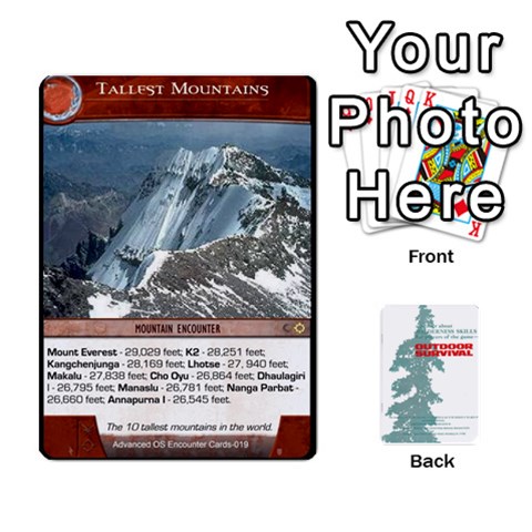 Advanced Outdoor Survival Swamp And Mountain Encounter Deck By Michael Front - Heart8