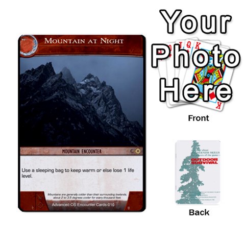 Queen Advanced Outdoor Survival Swamp And Mountain Encounter Deck By Michael Front - HeartQ