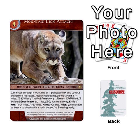 Advanced Outdoor Survival Swamp And Mountain Encounter Deck By Michael Front - Diamond3