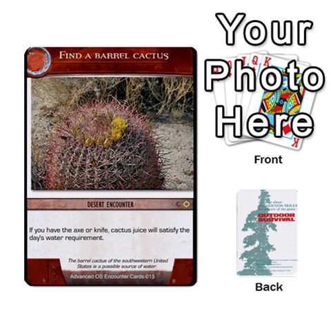 Advanced Outdoor Survival Forest And Desert Encounter Deck By Michael Front - Spade2