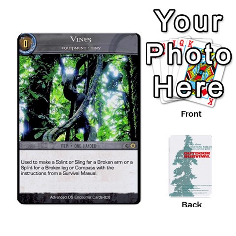 Advanced Outdoor Survival Forest And Desert Encounter Deck By Michael Front - Spade3
