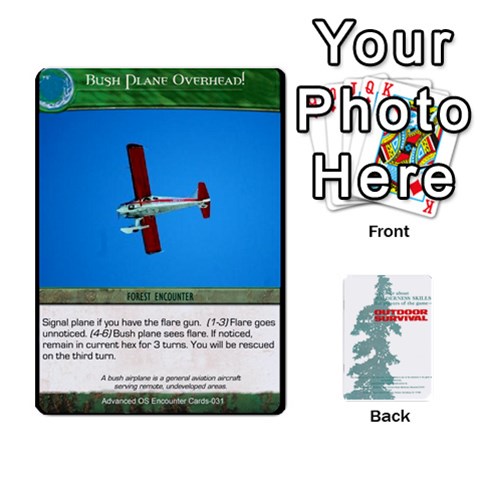 Ace Advanced Outdoor Survival Forest And Desert Encounter Deck By Michael Front - HeartA
