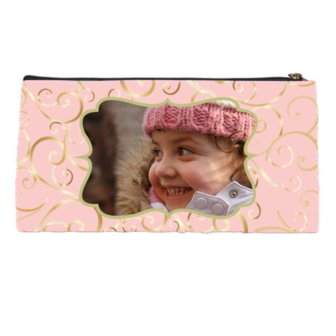 Name And Photo Pink Pencil Case By Deborah Back