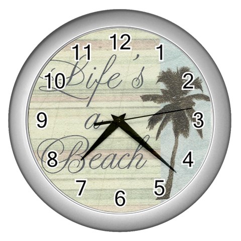 Life s A Beach Clock By Eleanor Norsworthy Front