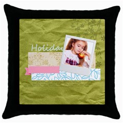 holiday (5 styles) - Throw Pillow Case (Black) holiday (5 styles) - Throw Pillow Case (Black)