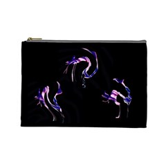 shake rock and roll cat -cosmetics bag  (with text) - Cosmetic Bag (Large)