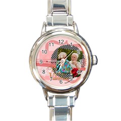 lover - Round Italian Charm Watch