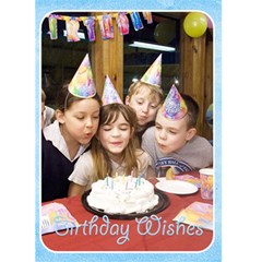 Happy Birthday 5x7 Card a - Greeting Card 5  x 7 