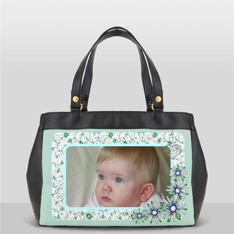 Ice Green Oversize Office Bag By Deborah Back