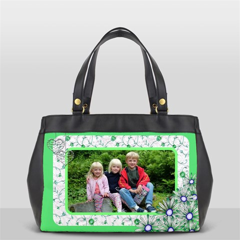 Apple Green Oversize Office Bag By Deborah Front
