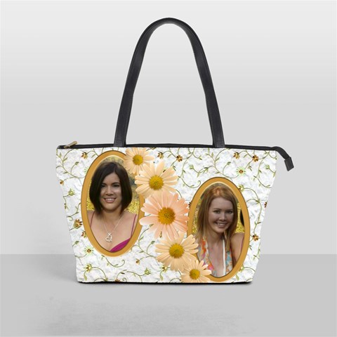 Apricot Daisy Shoulder Bag By Deborah Front