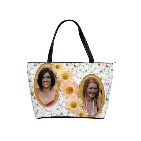 Apricot Daisy Shoulder Bag By Deborah Front