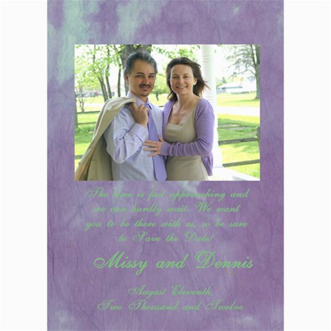 Save The Dates 7 x5  Photo Card - 3
