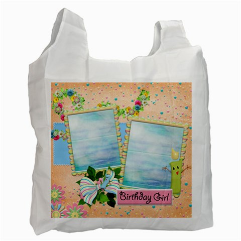 Birthday Recycle Bag (one Side) A By Spg Front