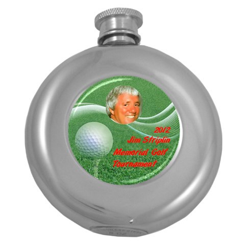 Flask Round Golf Tournament By Pat Kirby Front