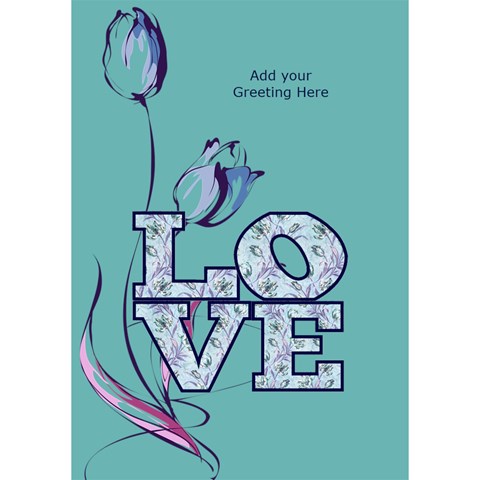 General Purpose Tulip Love 3d Card By Deborah Inside