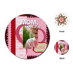 mothers day - Playing Cards Single Design (Round)