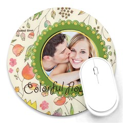 colorful - Round Mousepad