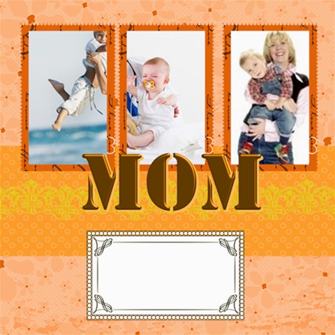 Mothers Day By Joely 8 x8  Scrapbook Page - 1