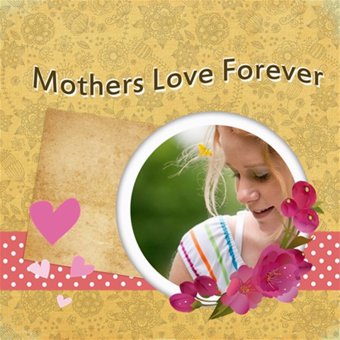 Mothers Day By Joely 8 x8  Scrapbook Page - 1