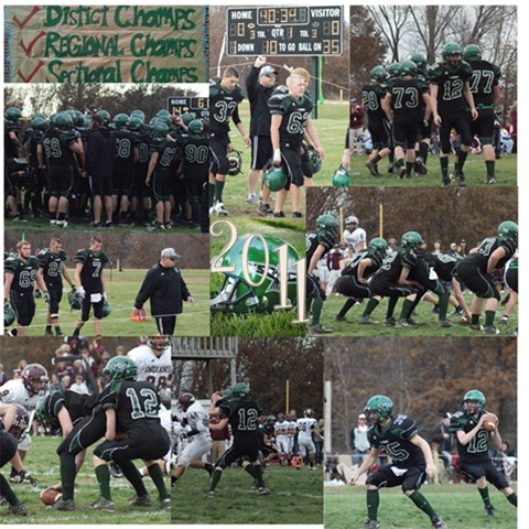 2011 Tbird Fball By Melanie Allen 12 x12  Scrapbook Page - 1