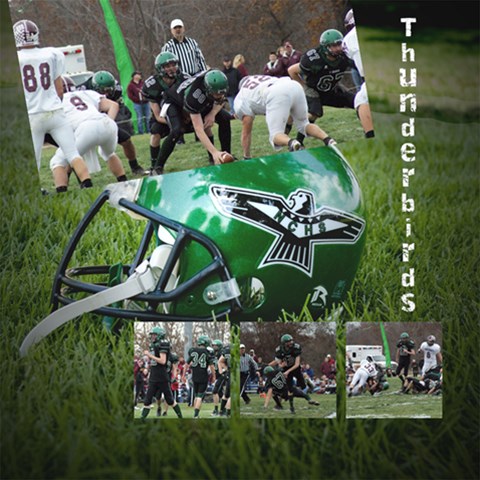 2011 Tbird Fball By Melanie Allen 12 x12  Scrapbook Page - 5