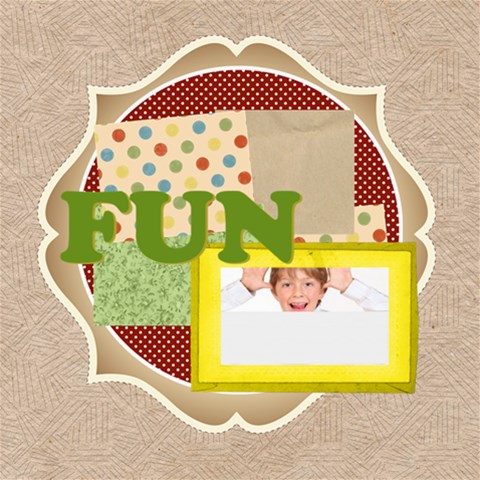 Fun By May 8 x8  Scrapbook Page - 1