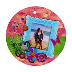 Tropical Vacation-round ornament (1 side) - Ornament (Round)