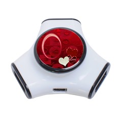Red Love 3 Post Usb Hub