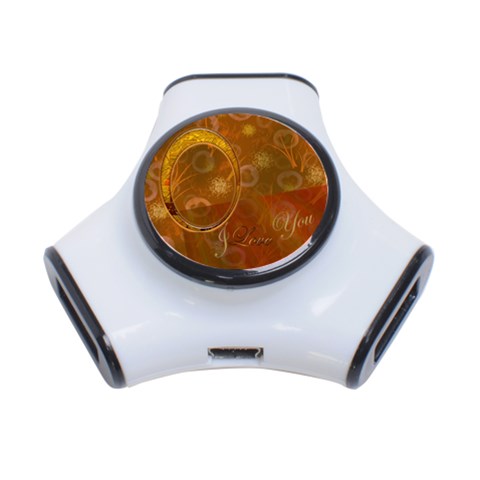 Gold2 Love 3 Post Usb Hub By Ellan Front