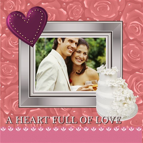 Wedding By Joely 8 x8  Scrapbook Page - 1