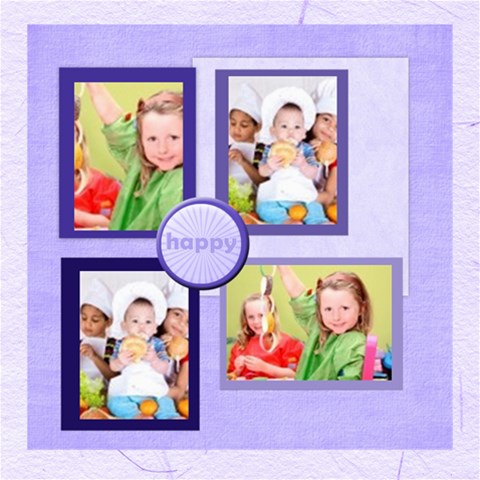 Family By Mac Book 8 x8  Scrapbook Page - 1